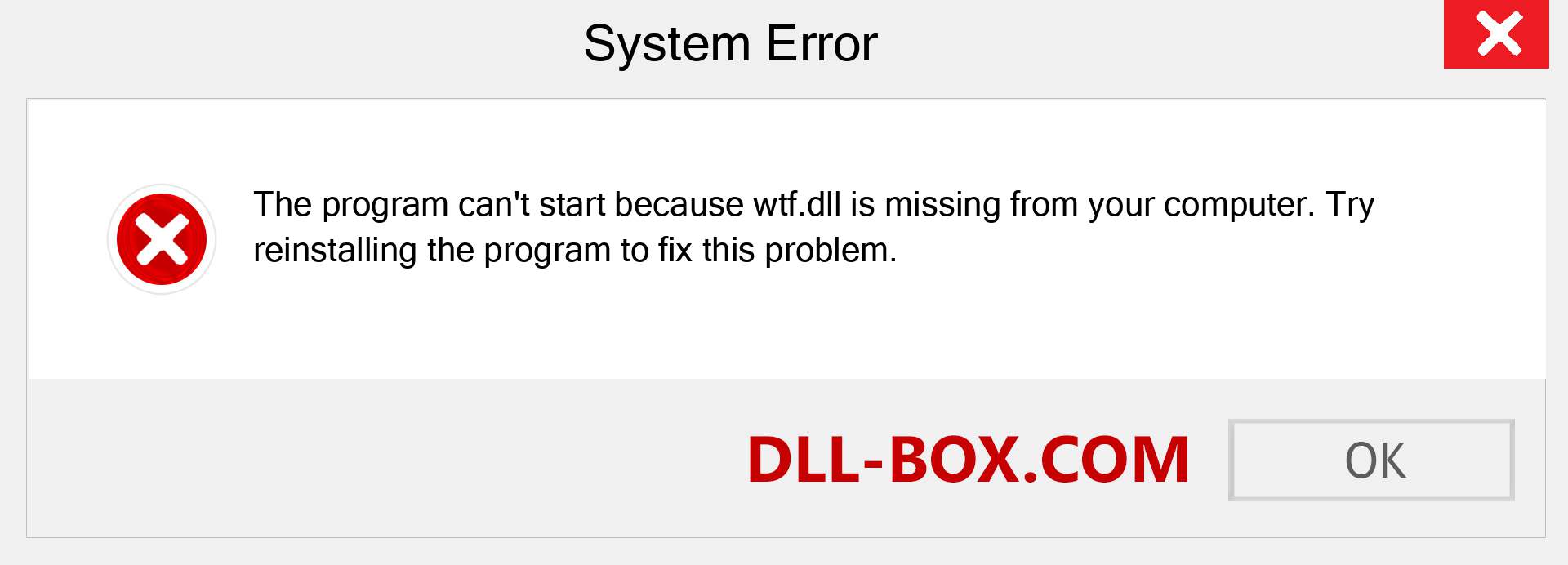  wtf.dll file is missing?. Download for Windows 7, 8, 10 - Fix  wtf dll Missing Error on Windows, photos, images