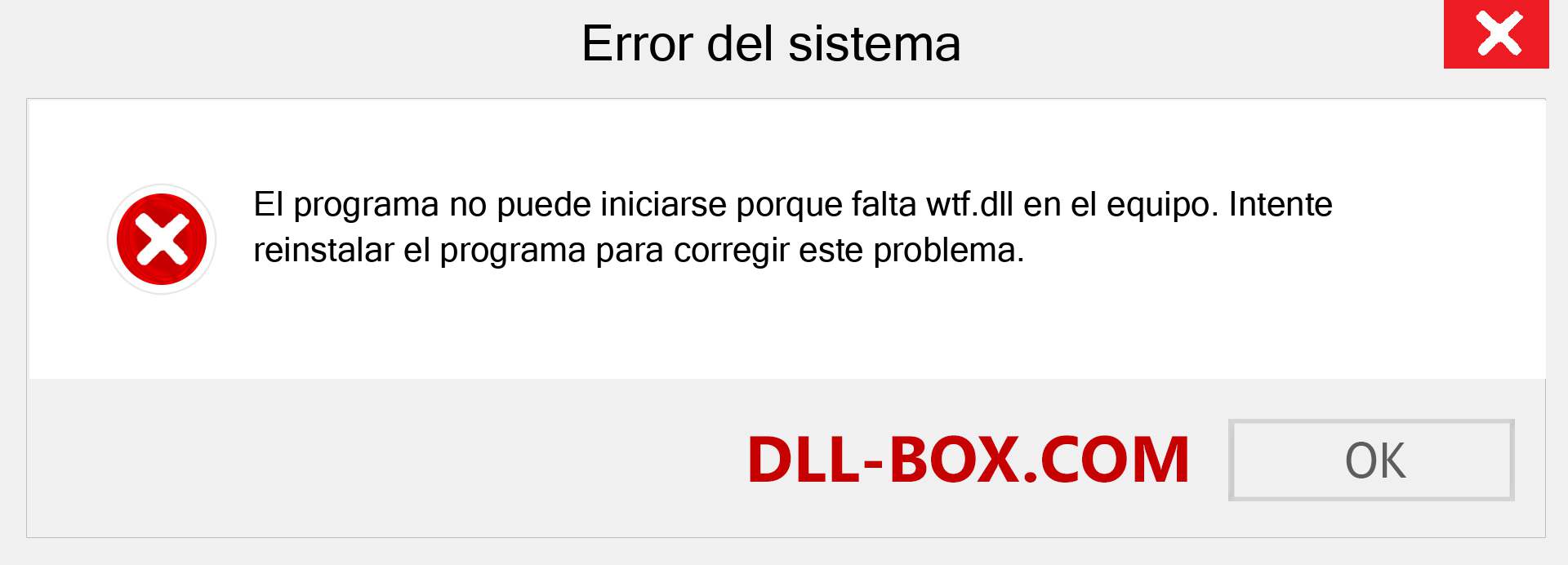 ¿Falta el archivo wtf.dll ?. Descargar para Windows 7, 8, 10 - Corregir wtf dll Missing Error en Windows, fotos, imágenes